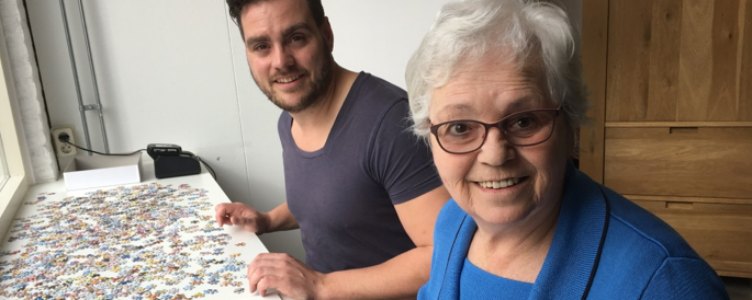 Leny van Schaik bij de dagbesteding